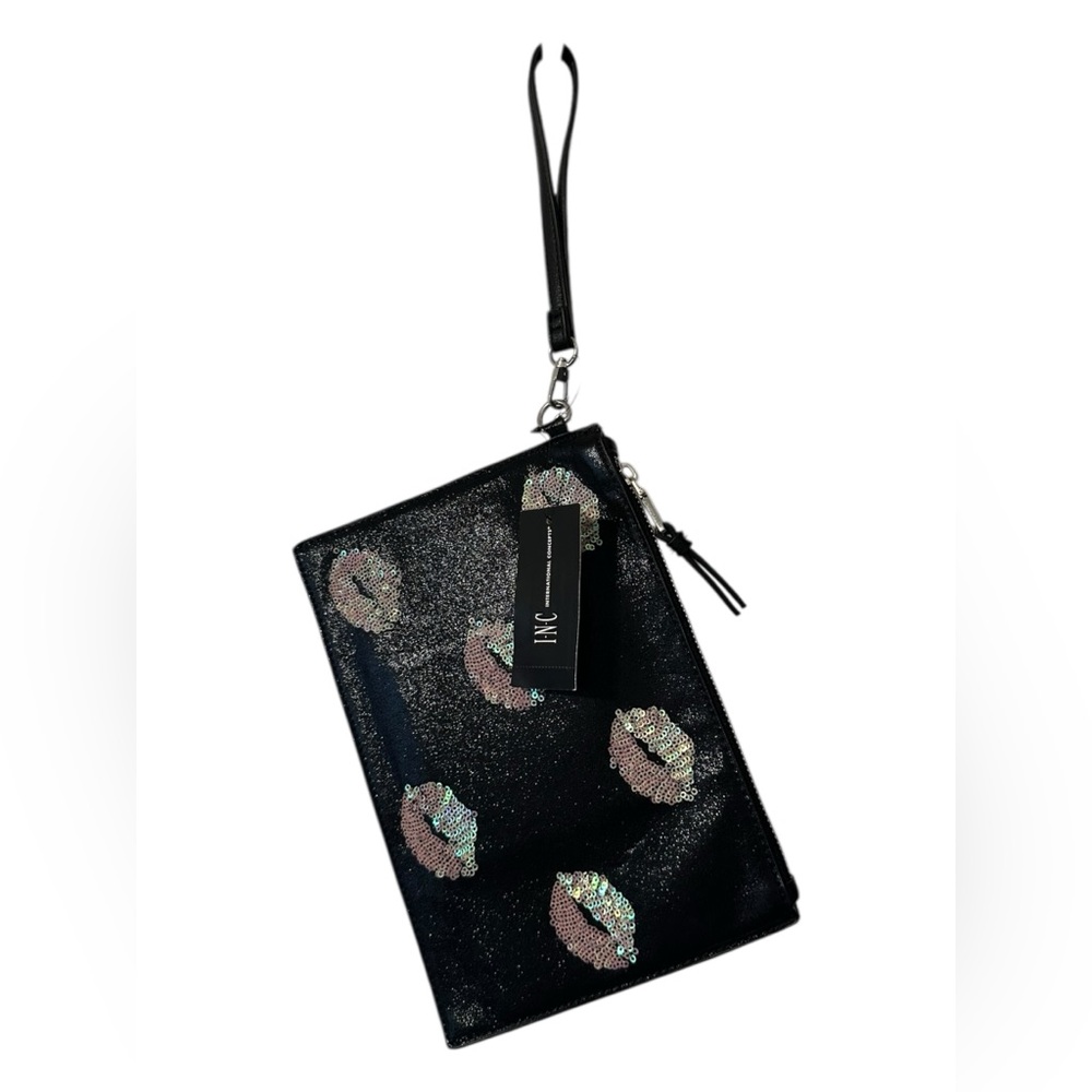 MOLYY Party Pouch Wristlet – Black/Pink Sequins – NWT – One Size - Picture 5 of 5
